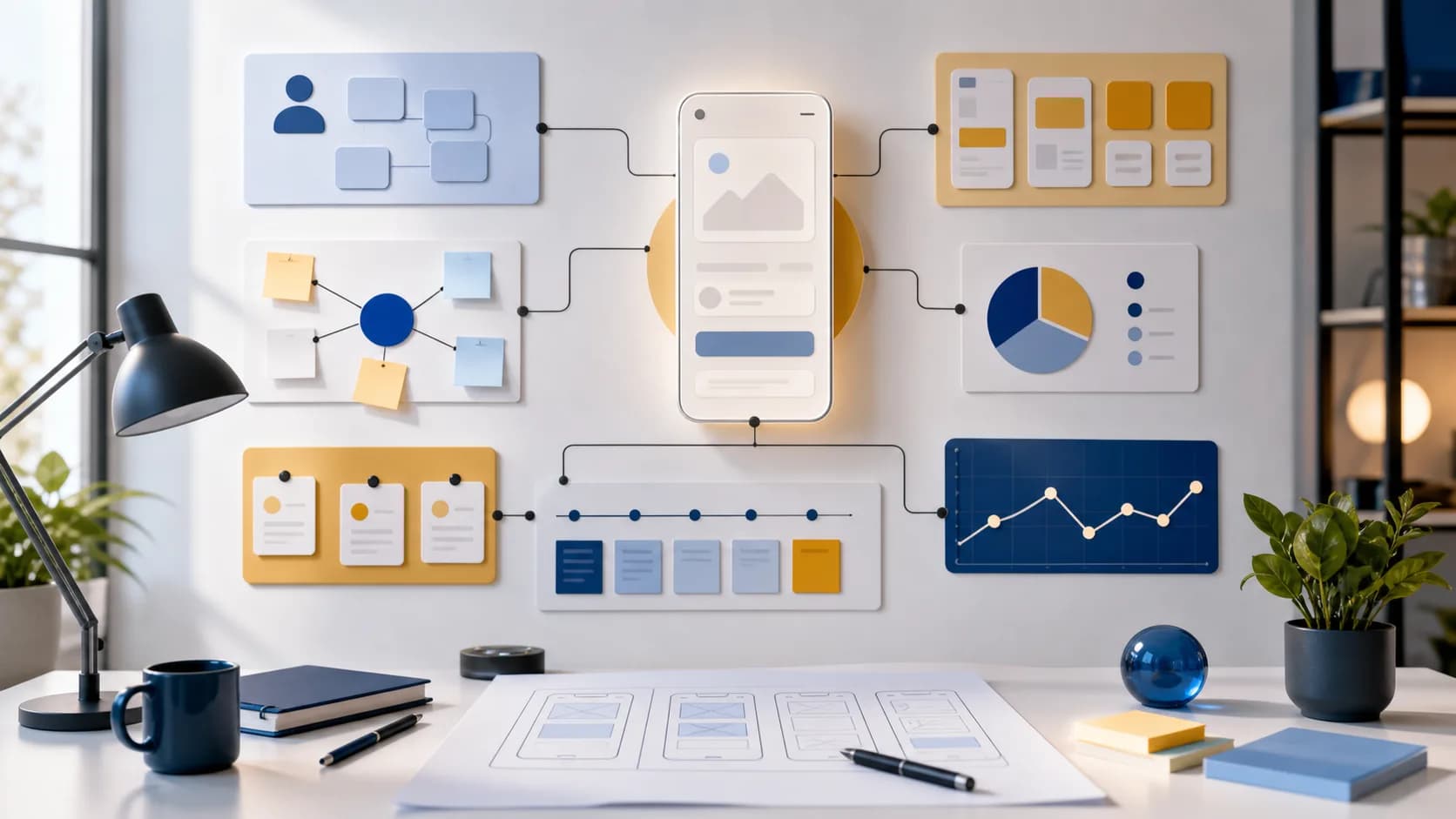 Espacio de validación de una idea de app con mapa de problema, usuario, mercado, MVP y producto digital