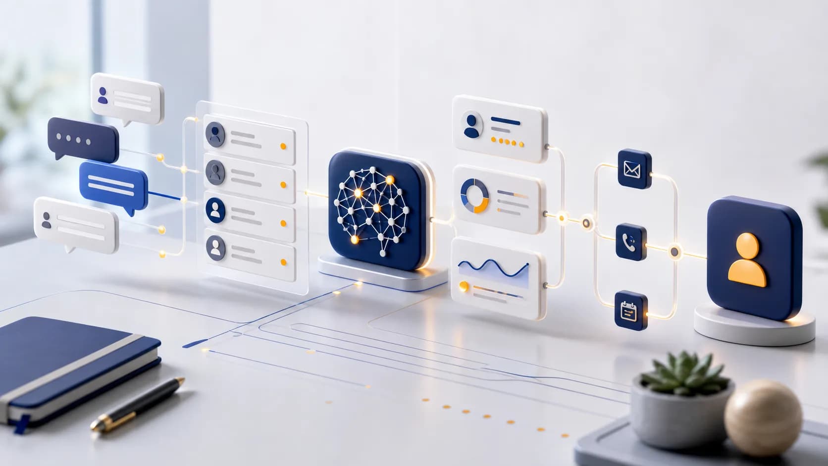 Pipeline visual de ventas B2B con IA, scoring de leads y seguimiento comercial automatizado